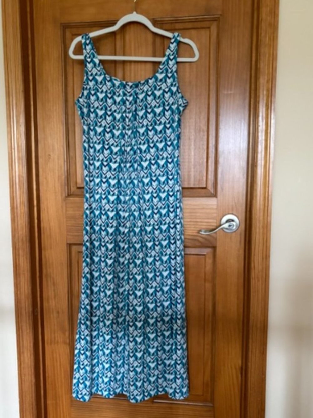 Glamour knit printed tank maxi dress